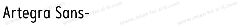 Artegra Sans字体转换